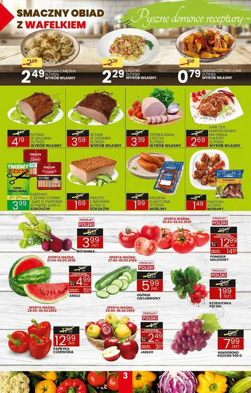 Wafelek - gazetka promocyjna Gazetka od poniedziałku 20.04 do soboty 02.05 - strona 3