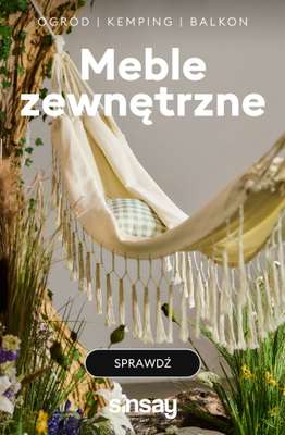 Sinsay - gazetka promocyjna Meble zewnętrzne od soboty 18.04 