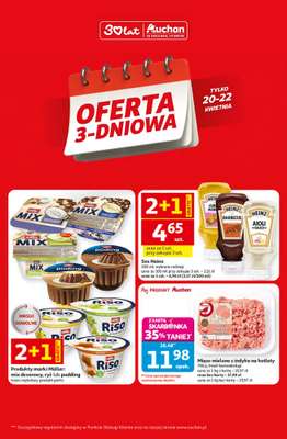 Auchan - gazetka promocyjna Oferta 3-dniowa od poniedziałku 20.04 do środy 22.04