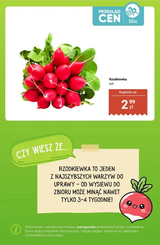 Dino - gazetka promocyjna Owoce i warzywa - przegląd cen i ciekawostki od poniedziałku 20.04 do niedzieli 26.04 - strona 9