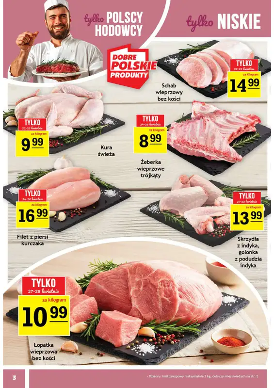 Gram Market - gazetka promocyjna Gazetka od środy 22.04 do wtorku 28.04 - strona 3