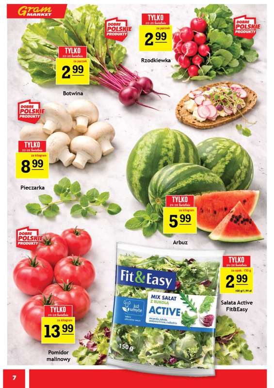 Gram Market - gazetka promocyjna Gazetka od środy 22.04 do wtorku 28.04 - strona 7