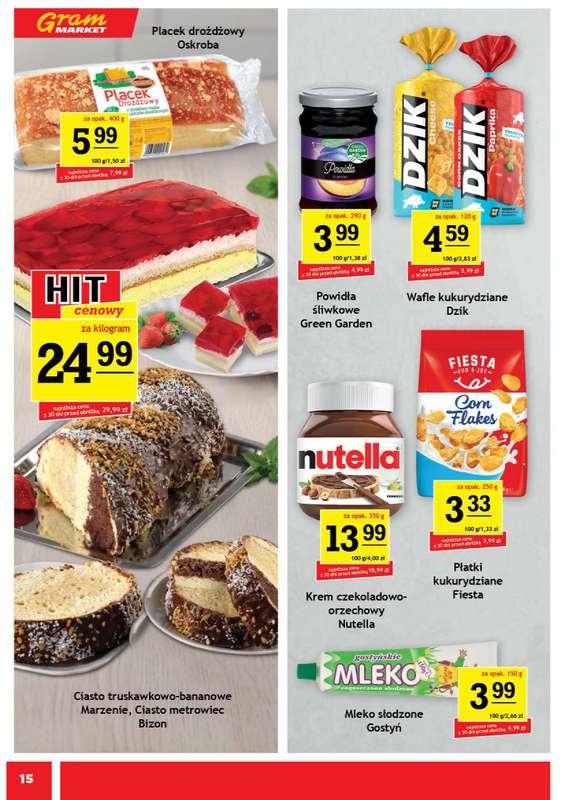 Gram Market - gazetka promocyjna Gazetka od środy 22.04 do wtorku 28.04 - strona 15