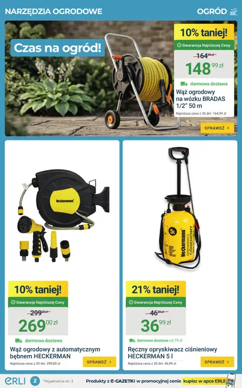 ERLI - gazetka promocyjna Czas na ogród i majsterkowanie! Sprawdź hity tygodnia na ERLI! od poniedziałku 20.04 do niedzieli 26.04 - strona 2