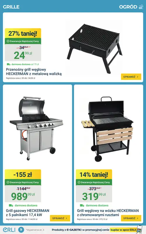 ERLI - gazetka promocyjna Czas na ogród i majsterkowanie! Sprawdź hity tygodnia na ERLI! od poniedziałku 20.04 do niedzieli 26.04 - strona 9