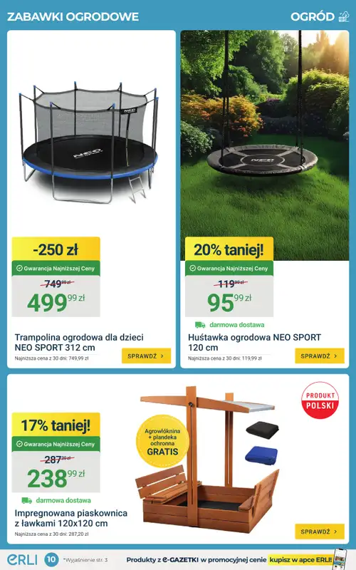 ERLI - gazetka promocyjna Czas na ogród i majsterkowanie! Sprawdź hity tygodnia na ERLI! od poniedziałku 20.04 do niedzieli 26.04 - strona 10