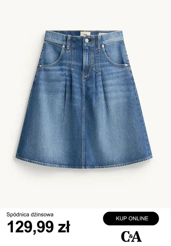 C&A - gazetka promocyjna Spódnice na wiosnę od piątku 17.04  - strona 12