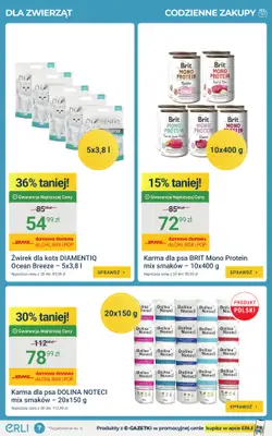 ERLI - gazetka promocyjna Codzienne zakupy taniej do -70% na ERLI! od poniedziałku 20.04 do niedzieli 26.04 - strona 7
