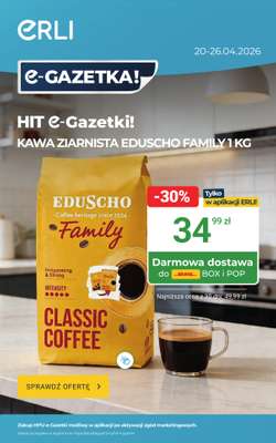 ERLI - gazetka promocyjna Codzienne zakupy taniej do -70% na ERLI! od poniedziałku 20.04 do niedzieli 26.04