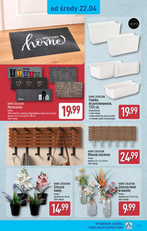 Aldi - gazetka promocyjna Pełny katalog! od poniedziałku 20.04 do niedzieli 26.04 - strona 25