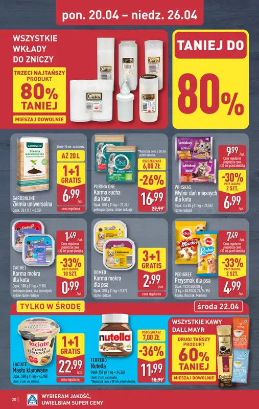 Aldi - gazetka promocyjna Pełny katalog! od poniedziałku 20.04 do niedzieli 26.04 - strona 20