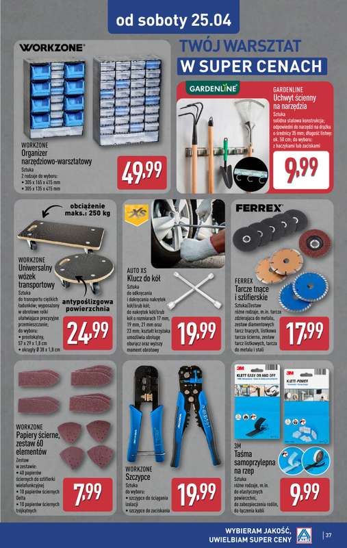Aldi - gazetka promocyjna Pełny katalog! od poniedziałku 20.04 do niedzieli 26.04 - strona 37