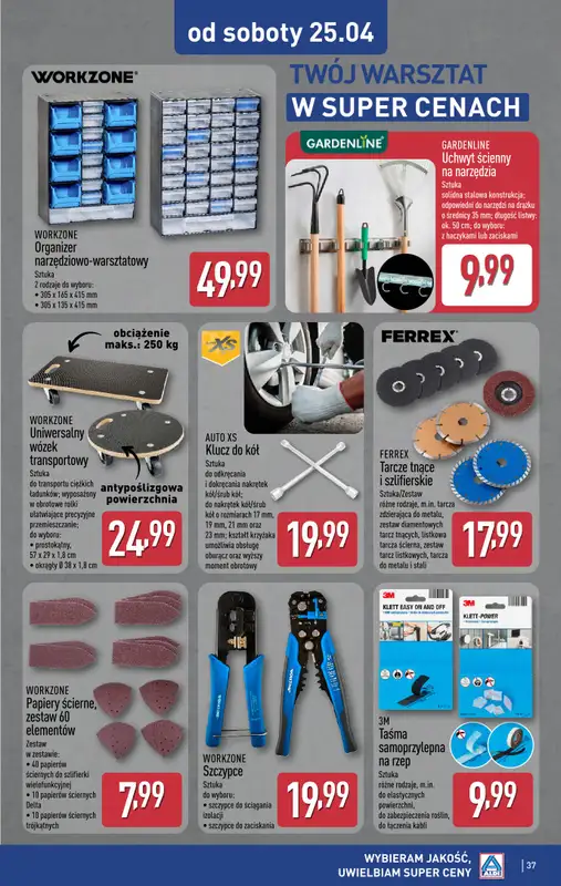 Aldi - gazetka promocyjna Pełny katalog! od poniedziałku 20.04 do niedzieli 26.04 - strona 37