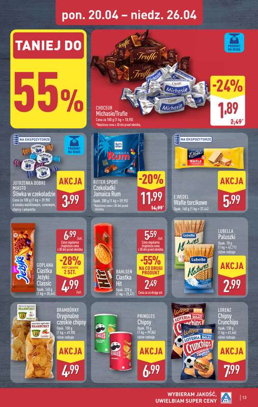 Aldi - gazetka promocyjna Pełny katalog! od poniedziałku 20.04 do niedzieli 26.04 - strona 13
