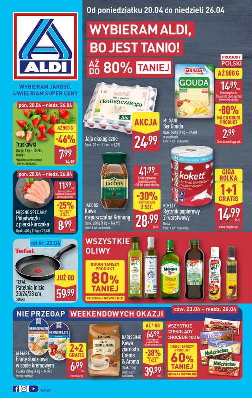 Aldi - gazetka promocyjna Pełny katalog! od poniedziałku 20.04 do niedzieli 26.04