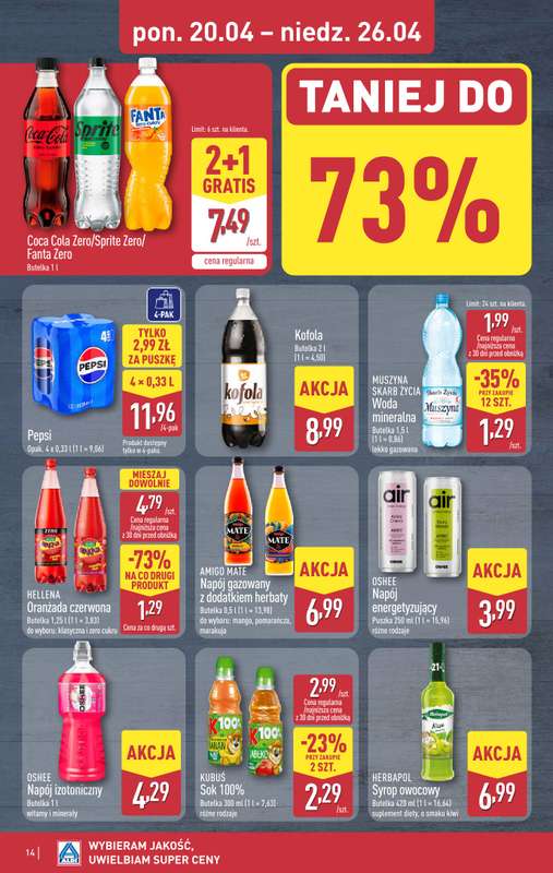 Aldi - gazetka promocyjna Pełny katalog! od poniedziałku 20.04 do niedzieli 26.04 - strona 14