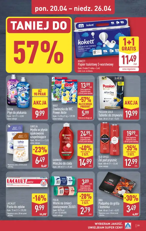Aldi - gazetka promocyjna Pełny katalog! od poniedziałku 20.04 do niedzieli 26.04 - strona 19
