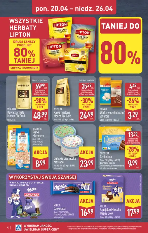 Aldi - gazetka promocyjna Pełny katalog! od poniedziałku 20.04 do niedzieli 26.04 - strona 12