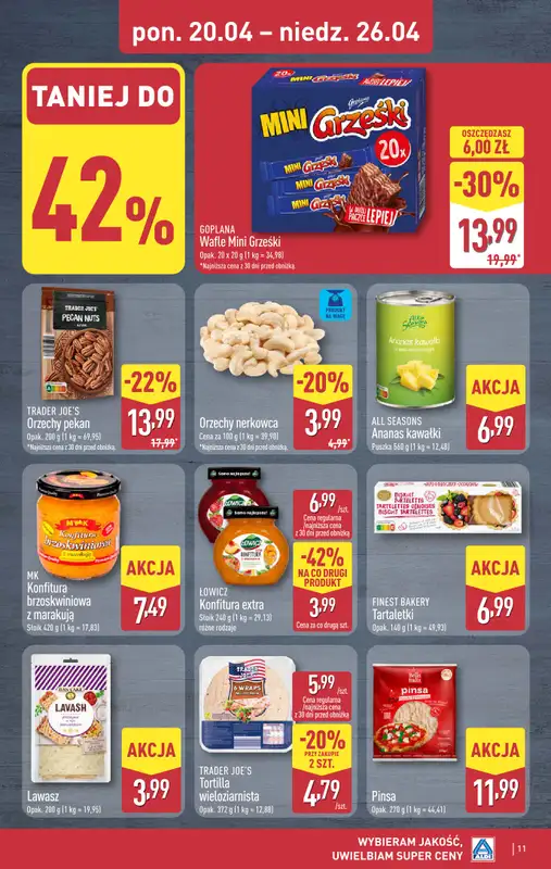 Aldi - gazetka promocyjna Pełny katalog! od poniedziałku 20.04 do niedzieli 26.04 - strona 11