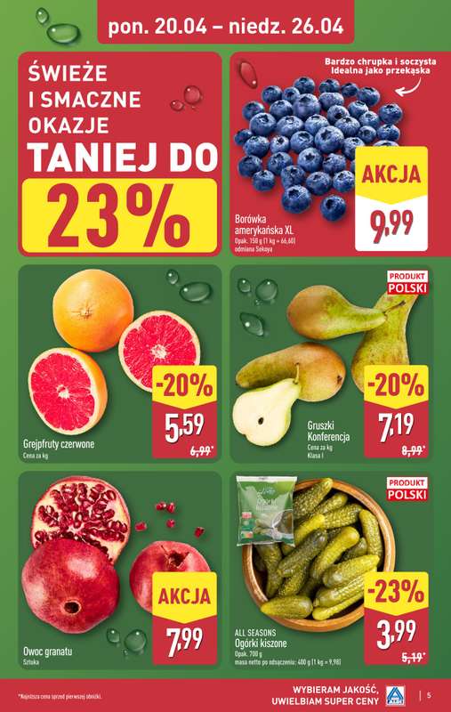 Aldi - gazetka promocyjna Pełny katalog! od poniedziałku 20.04 do niedzieli 26.04 - strona 5