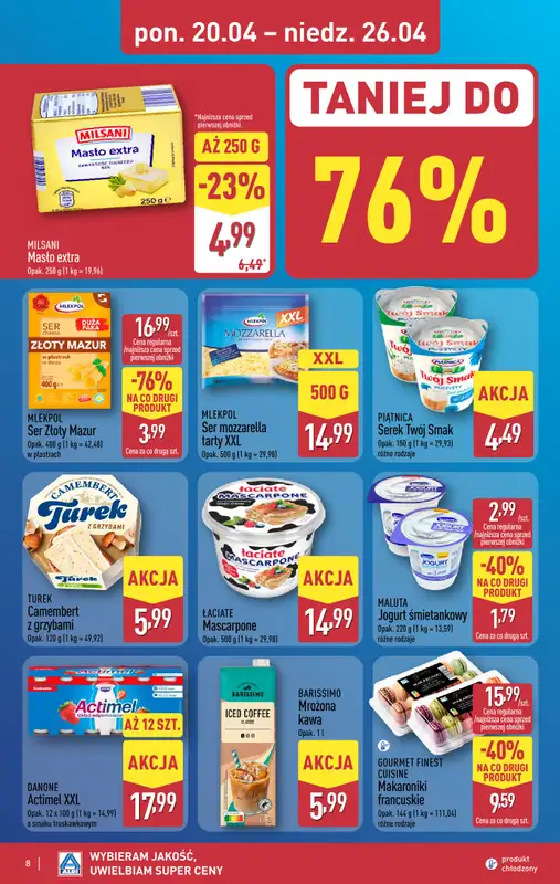 Aldi - gazetka promocyjna Pełny katalog! od poniedziałku 20.04 do niedzieli 26.04 - strona 8