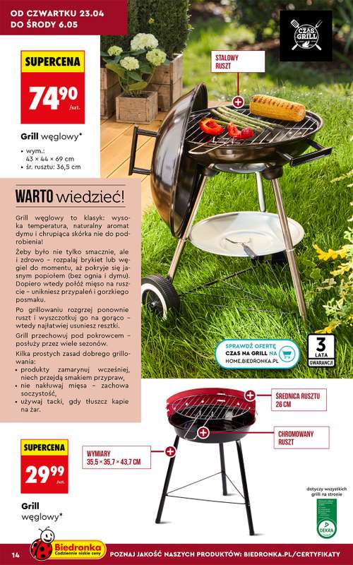 Biedronka - gazetka promocyjna Hity i inspiracje, od 20.04 od poniedziałku 20.04 do środy 13.05 - strona 14