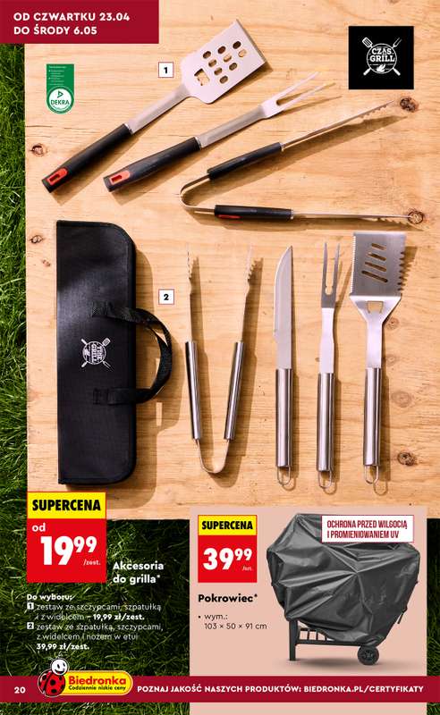 Biedronka - gazetka promocyjna Hity i inspiracje, od 20.04 od poniedziałku 20.04 do środy 13.05 - strona 20