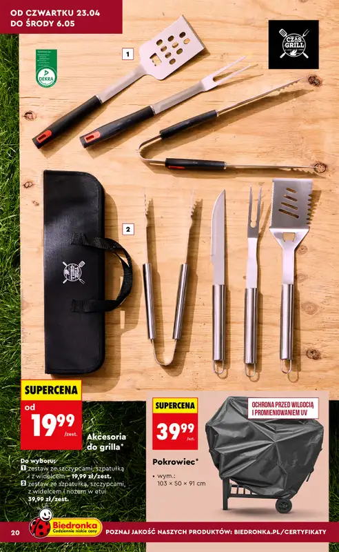 Biedronka - gazetka promocyjna Hity i inspiracje, od 20.04 od poniedziałku 20.04 do środy 13.05 - strona 20