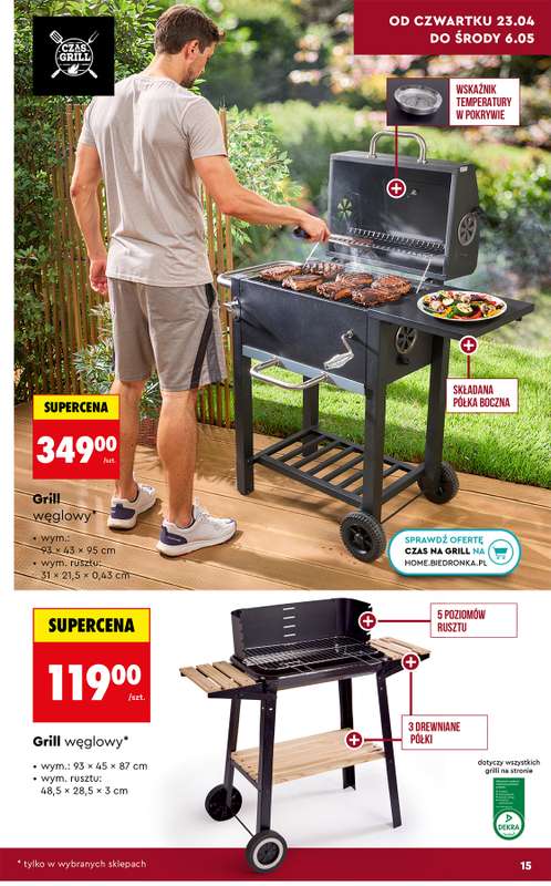 Biedronka - gazetka promocyjna Hity i inspiracje, od 20.04 od poniedziałku 20.04 do środy 13.05 - strona 15