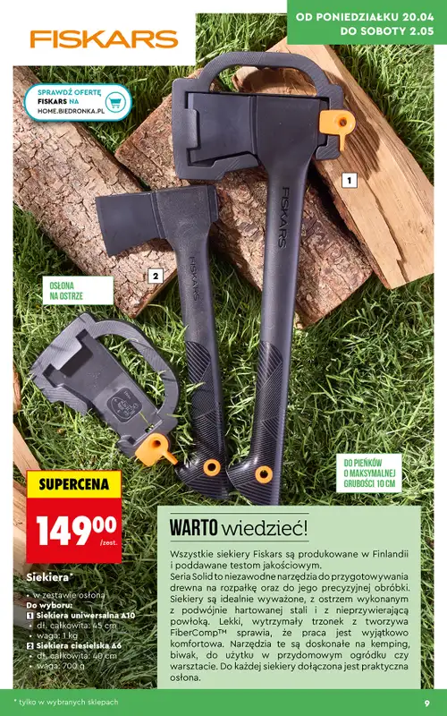 Biedronka - gazetka promocyjna Hity i inspiracje, od 20.04 od poniedziałku 20.04 do środy 13.05 - strona 9