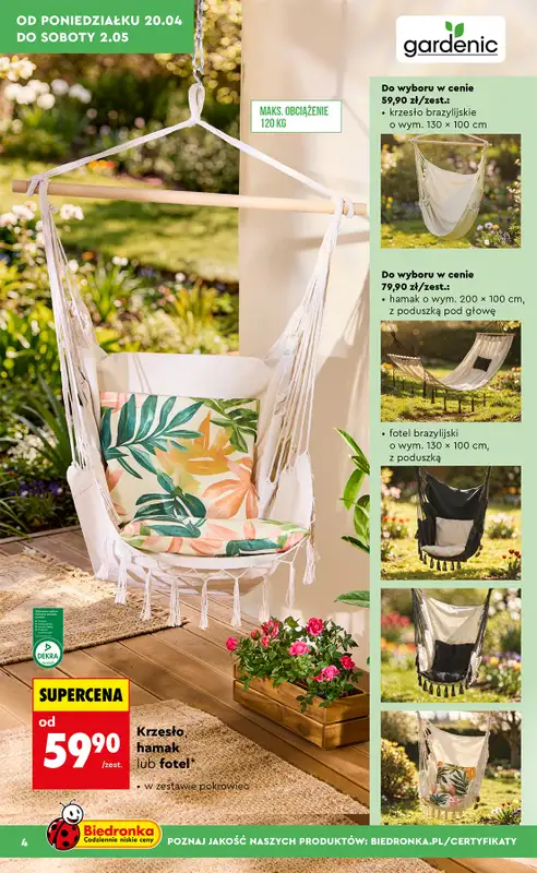 Biedronka - gazetka promocyjna Hity i inspiracje, od 20.04 od poniedziałku 20.04 do środy 13.05 - strona 4