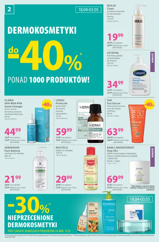 Hebe - gazetka promocyjna Gazetka od soboty 18.04 do niedzieli 03.05 - strona 2