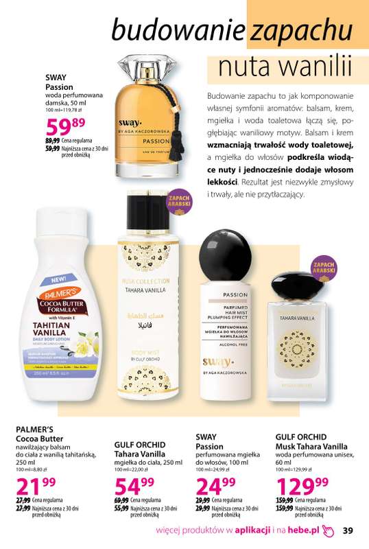 Hebe - gazetka promocyjna Katalog od soboty 18.04 do poniedziałku 18.05 - strona 39