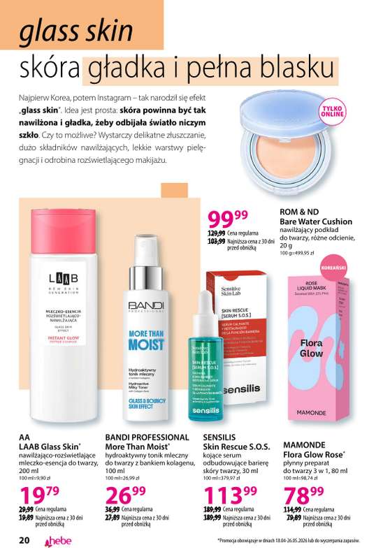 Hebe - gazetka promocyjna Katalog od soboty 18.04 do poniedziałku 18.05 - strona 20