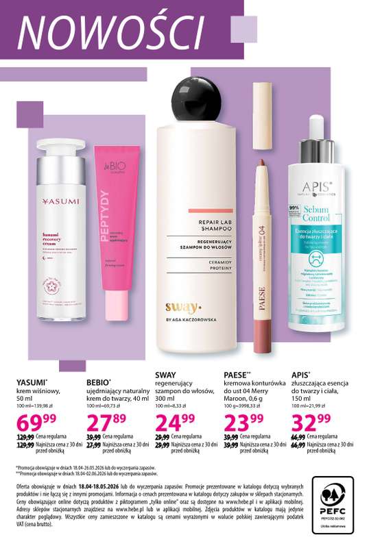 Hebe - gazetka promocyjna Katalog od soboty 18.04 do poniedziałku 18.05 - strona 44