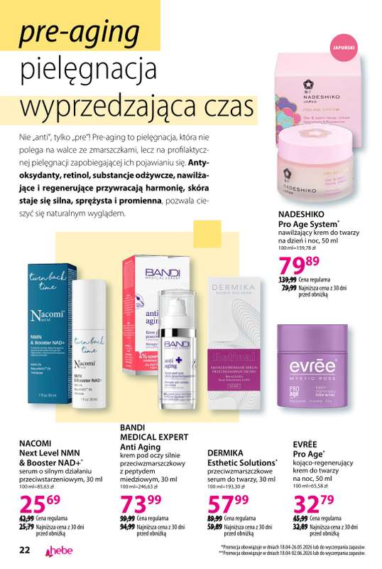 Hebe - gazetka promocyjna Katalog od soboty 18.04 do poniedziałku 18.05 - strona 22
