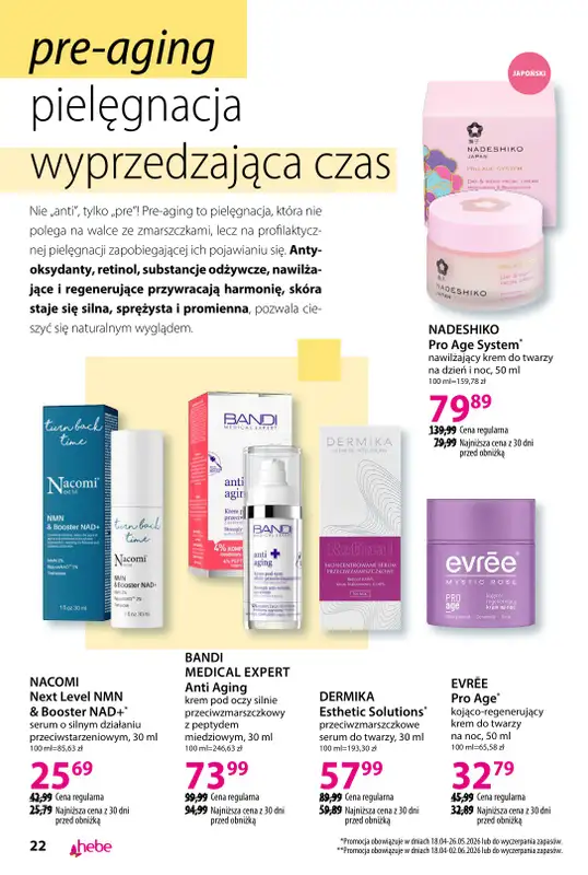 Hebe - gazetka promocyjna Katalog od soboty 18.04 do poniedziałku 18.05 - strona 22