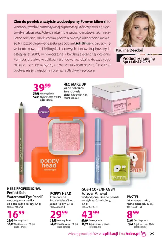 Hebe - gazetka promocyjna Katalog od soboty 18.04 do poniedziałku 18.05 - strona 29