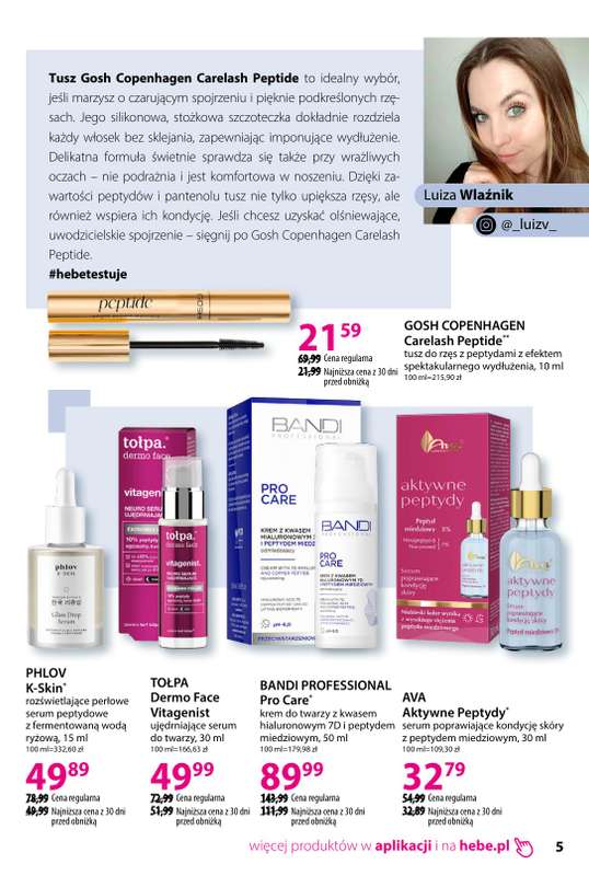Hebe - gazetka promocyjna Katalog od soboty 18.04 do poniedziałku 18.05 - strona 5