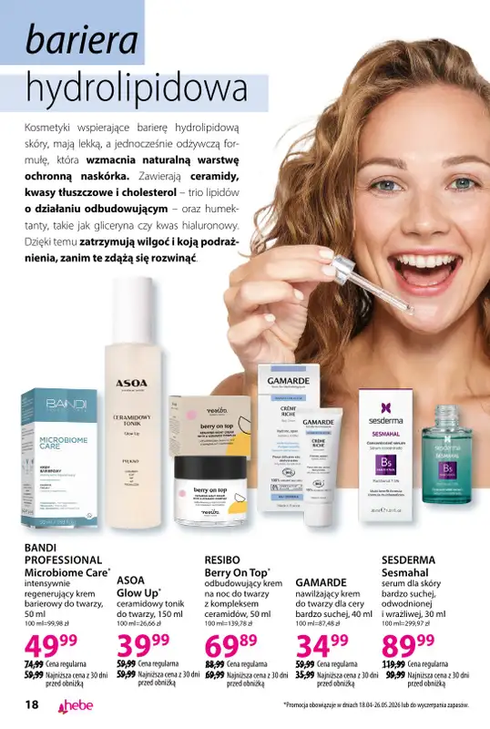 Hebe - gazetka promocyjna Katalog od soboty 18.04 do poniedziałku 18.05 - strona 18