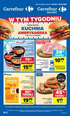Carrefour - gazetka promocyjna Gazetka Carrefour od poniedziałku od poniedziałku 20.04 do niedzieli 26.04