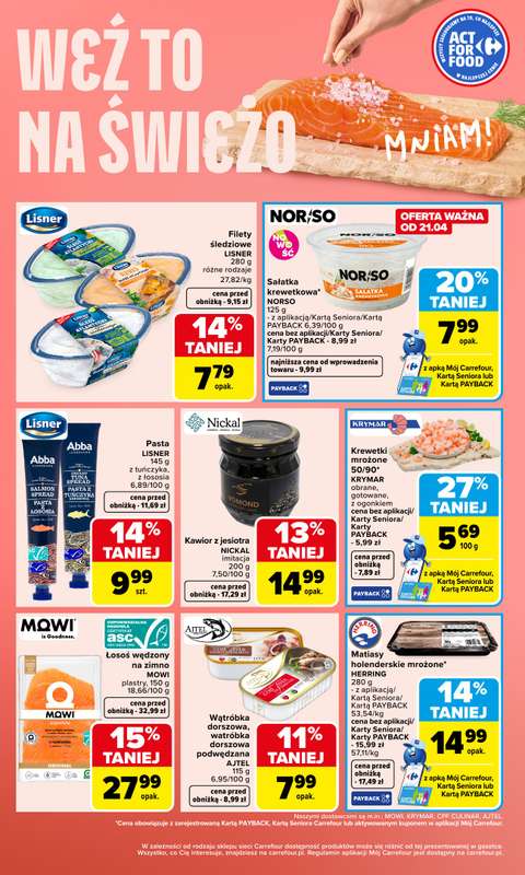 Carrefour - gazetka promocyjna Gazetka Weź to na świeżo  do niedzieli 26.04 - strona 4