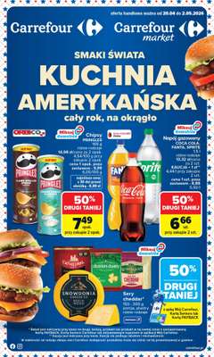 Carrefour - gazetka promocyjna Gazetka Kuchnia Amerykańska od poniedziałku 20.04 do soboty 02.05