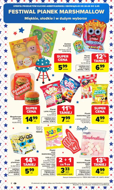 Carrefour - gazetka promocyjna Gazetka Kuchnia Amerykańska od poniedziałku 20.04 do soboty 02.05 - strona 8