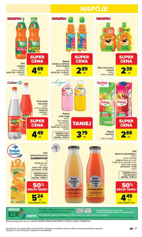 Carrefour Market - gazetka promocyjna Gazetka Carrefour Market od poniedziałku od poniedziałku 20.04 do niedzieli 26.04 - strona 39