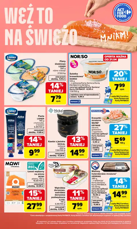 Carrefour Market - gazetka promocyjna Gazetka Weź to na świeżo od poniedziałku 20.04 do niedzieli 26.04 - strona 4