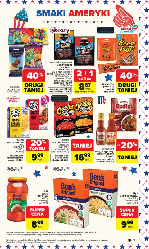 Carrefour Market - gazetka promocyjna Gazetka Kuchnia Amerykańska od poniedziałku 20.04 do soboty 02.05 - strona 3