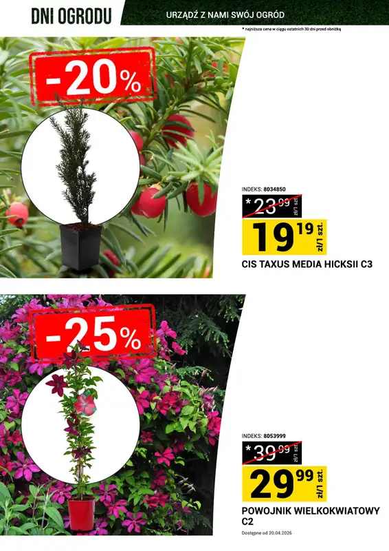 Merkury Market - gazetka promocyjna Gazetka Dni Ogrodu od soboty 18.04 do niedzieli 26.04 - strona 3