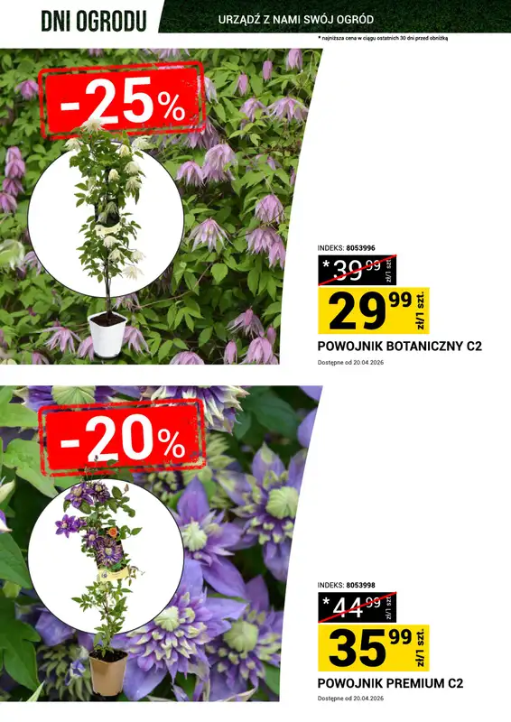 Merkury Market - gazetka promocyjna Gazetka Dni Ogrodu od soboty 18.04 do niedzieli 26.04 - strona 4