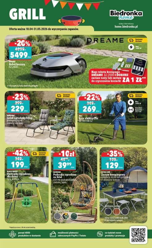 Biedronka Home - gazetka promocyjna Najlepsze oferty od soboty 18.04 do niedzieli 31.05 - strona 4